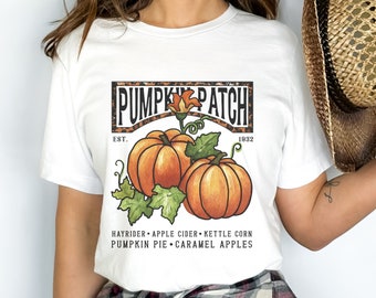 Pumpkin Patch T-Shirt, Fall Crewneck, Women Fall Pumpkin Shirt, Pumpkin Patch, Hello Pumpkin, Cute Fall Tee, Autumn T Shirt, Pumpkin Tee