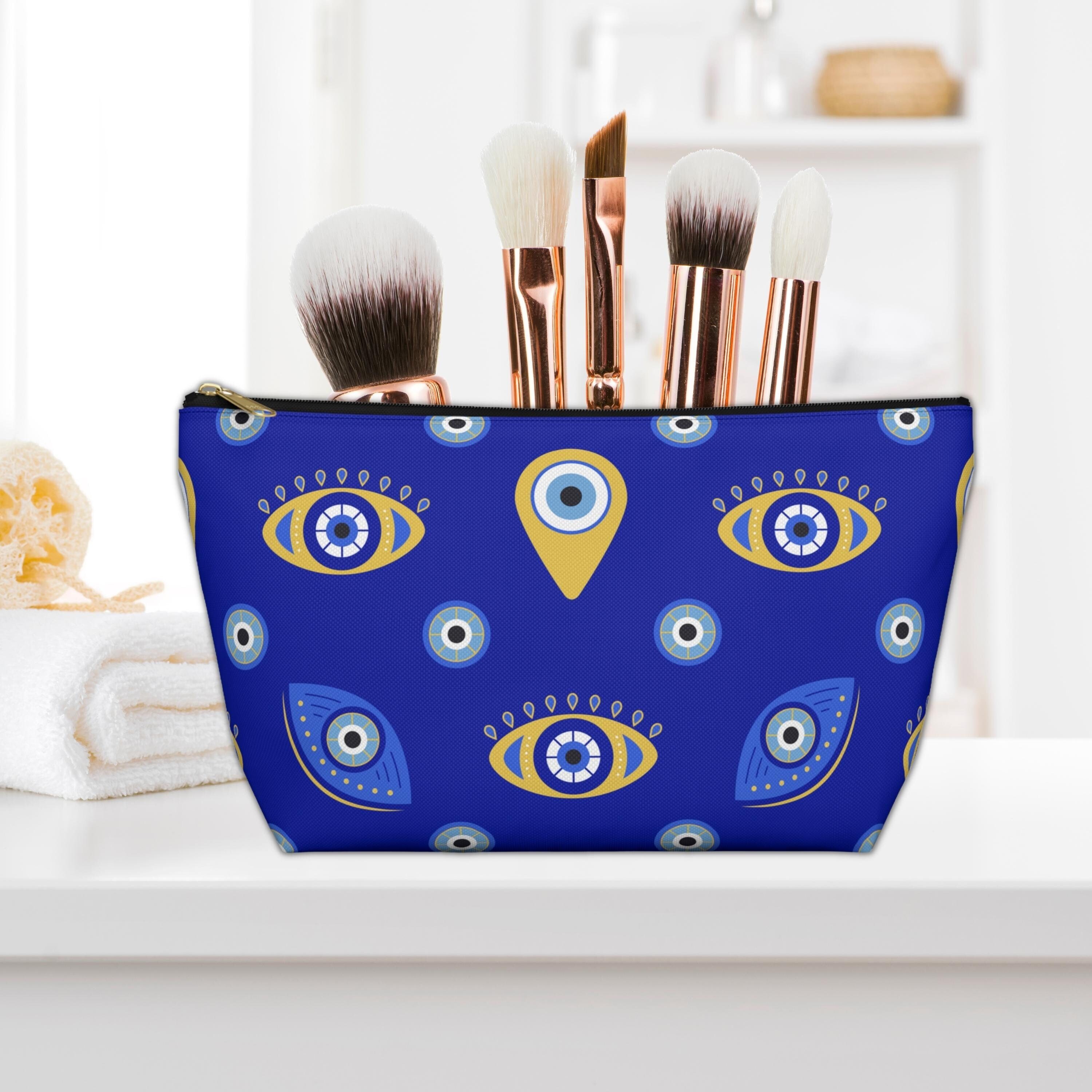 Evil Eye Makeup Bag Accessory Pouch Greek Evil Eye Gift Etsy