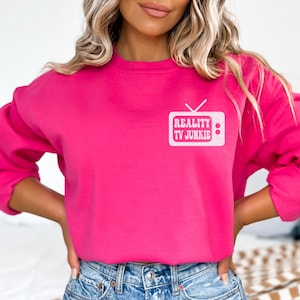 Reality TV Sweatshirt, Reality TV Gifts, Introvert Sweater, TV Show Shirt, Tv Lover Sweatshirt, Tv Show Gifts, Couch Potato Tee, Tv Show