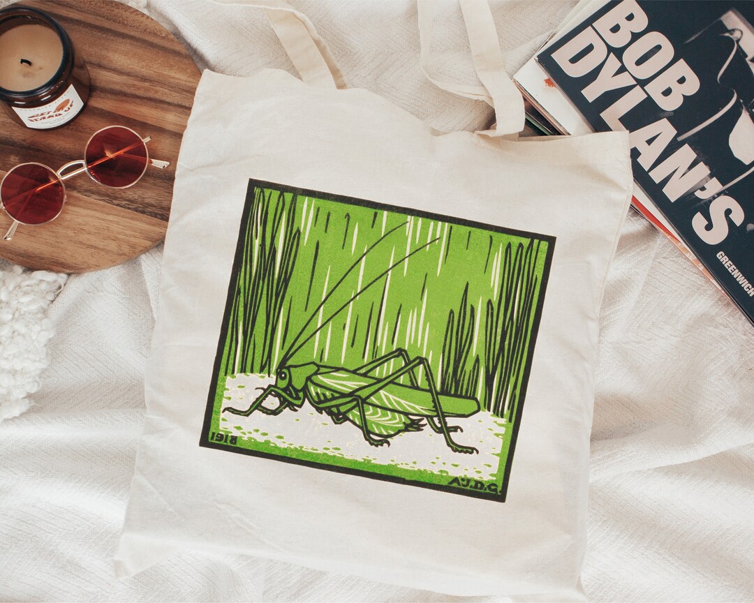 Julie De Graag Tote Bag Insect Tote Bag Cotton Canvas