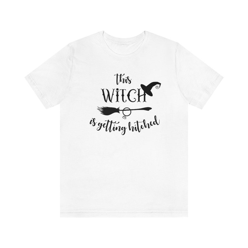 Halloween Möhippa T-shirts, Denna häxa gifter sig, Höstgruppbröllopsfest T-shirts, Salem Bach-fest, Höstbrudtärnor Rolig T-shirt bild 9
