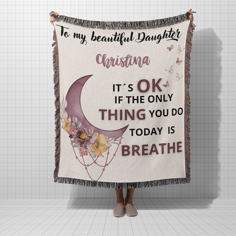 Mental Health Blanket, Its Ok If the Only Thing You Do Today is Breath