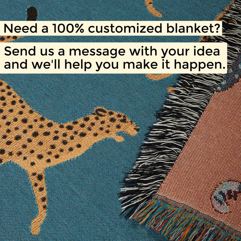 King and Queen of Hearts Personalized Woven Blanket, Wedding Blankets