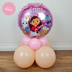 Dollhouse Cartoon  Girl Party 18'' Foil Balloon Table Decoration KIT