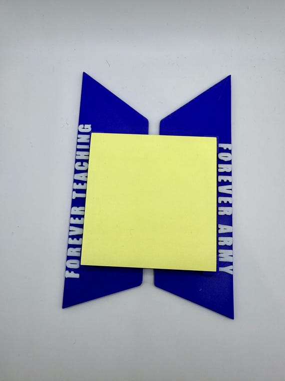 BTS Desk Organizer Set | 3D Printed Pen & Notepad Holder - Etsy