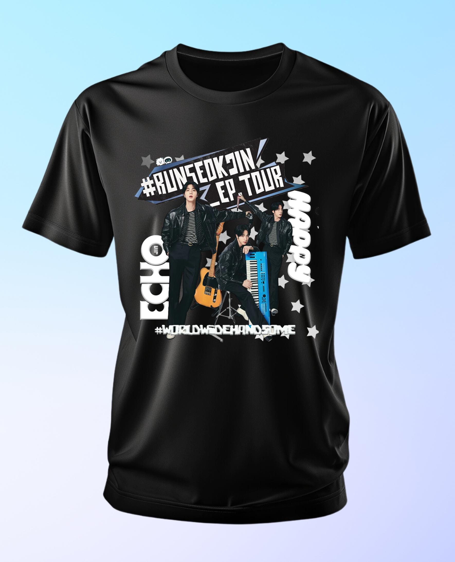 RUNSEOKJIN in JAPAN Tシャツ JINサイズ 黒トレカBTS RUNSEOKJIN in JAPAN Tシャツ JINサイズ 黒トレカBTS - メルカリ
