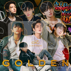 BTS Jeon Jungkook Golden - 20oz Sublimation Tumbler Design *DIGITAL DOWNLOAD*