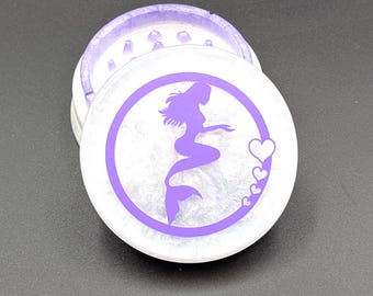 Purple Mermaid Herb Spice grinder ~ Handmade. Resin, Vinyl