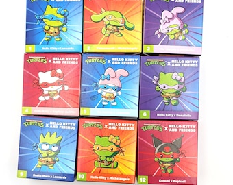 Teenage Mutant Ninja Turtles x Hello Kitty and Friends McDonald's figures Lot of 9