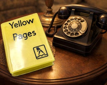 Yellow Pages Resin Phone Book Keepsake Stash Box
