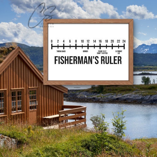Fisherman's Ruler Digital Design, PNG, SVG - Etsy