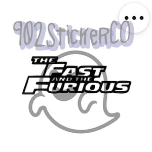 Fast and furious car decal collection