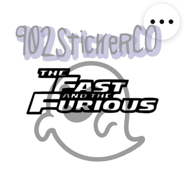 Fast and the Furious Car Decal Etsy