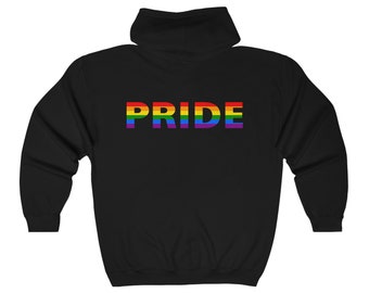 LGBTQ+ Pride Hoodie, Gay Pride Sweatshirt, Love Is Love Hoodie, Unisex gay lesbian clothing