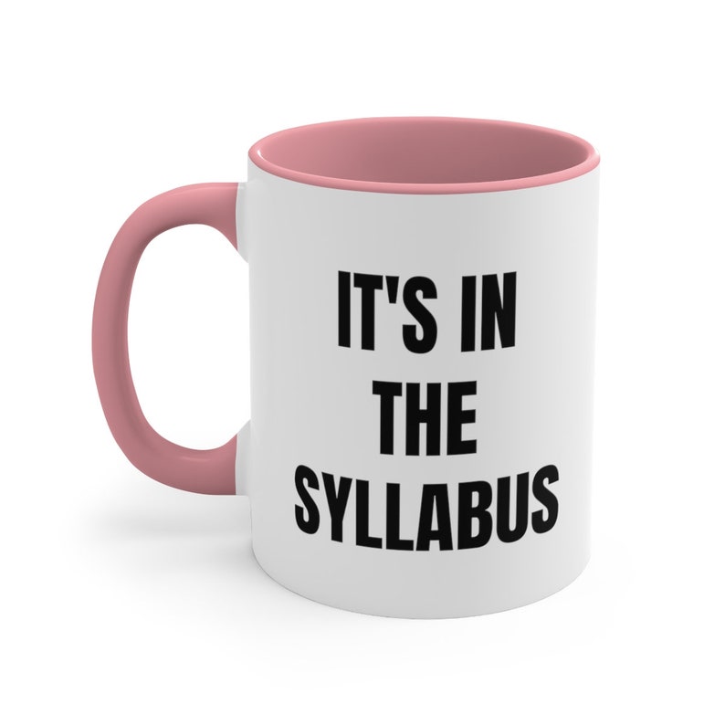 It's In The Syllabus Funny Coffee Mug, Professor Gift, Thank You Gift From Students, College Professor Mug, Teacher Gift 画像 5