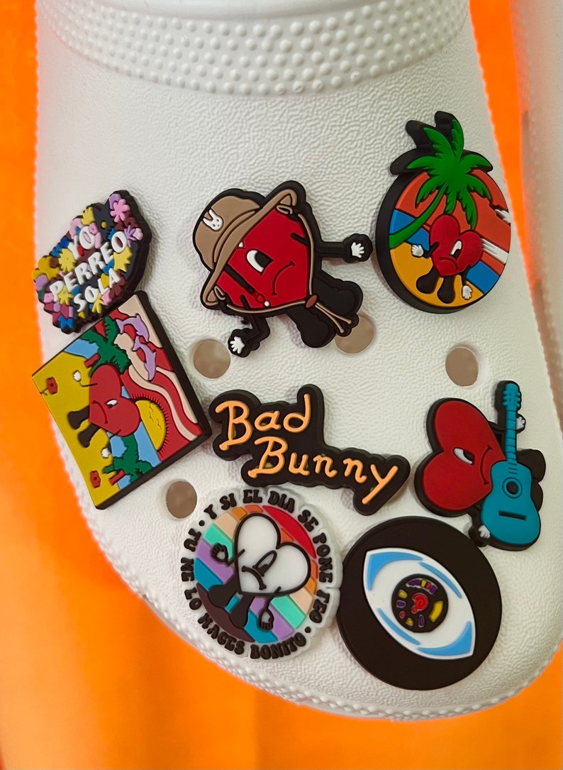 Bad Bunny Croc Charms Jibbitz Amuletos de zapatos Etsy España