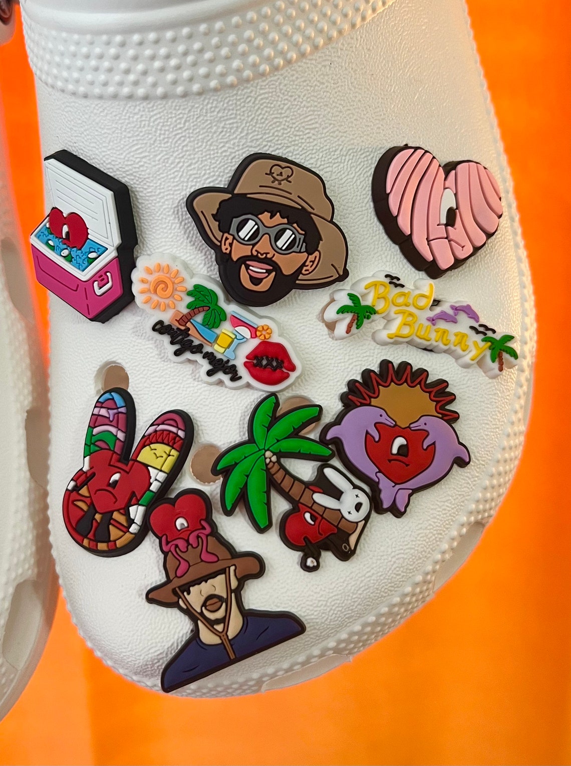 Bad Bunny Croc Charms Jibbitz Amuletos de zapatos Etsy España
