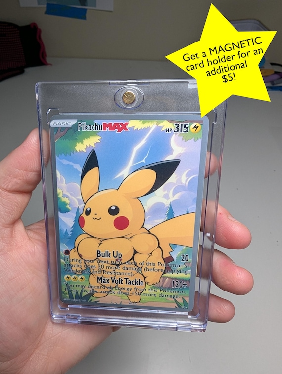 Body Builder Pokemon inspired Orica Cards, Original Cards inspired by  characters from Pokemon and muscular builds