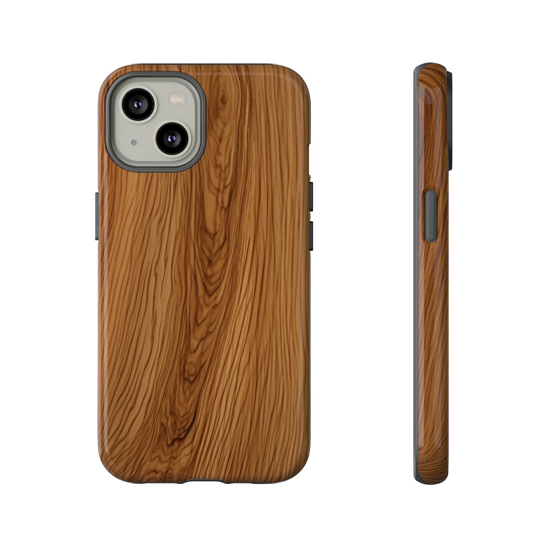 Beautiful Sycamore Wood Grain iPhone Case Tough Simulated Etsy