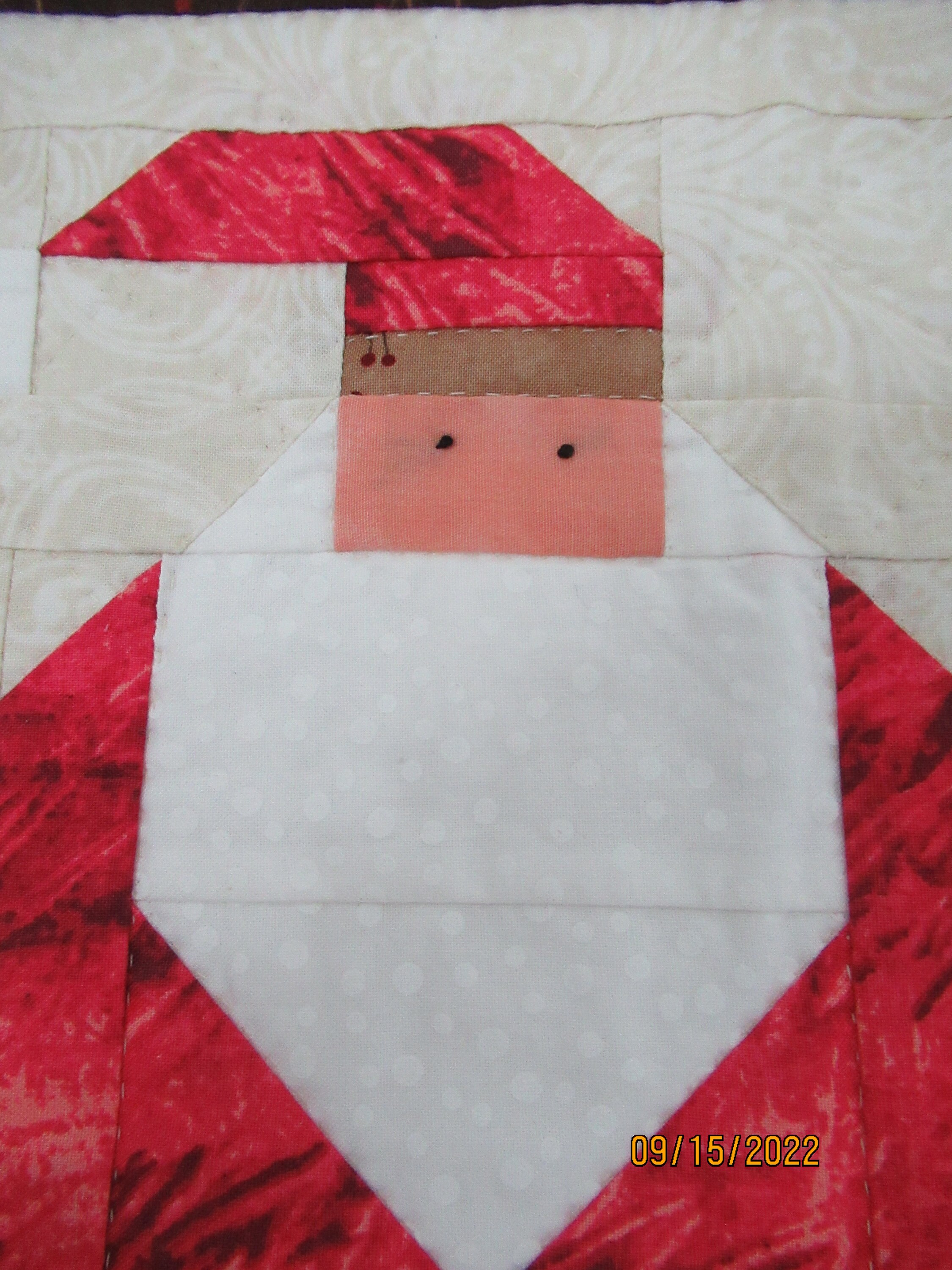 Handmade Quilted Christmas Wall Hanging santa and His Pack Etsy