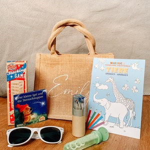 Kinderbeschäftigung Hochzeit – Spieleset für Kinder – personalisiertes Gastgeschenk imagem 1