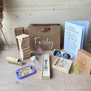 XL Kinder-Gastgeschenk für die Hochzeit, kleine Spiele für Kinder, Gastgeschenk I personalisierte Tasche