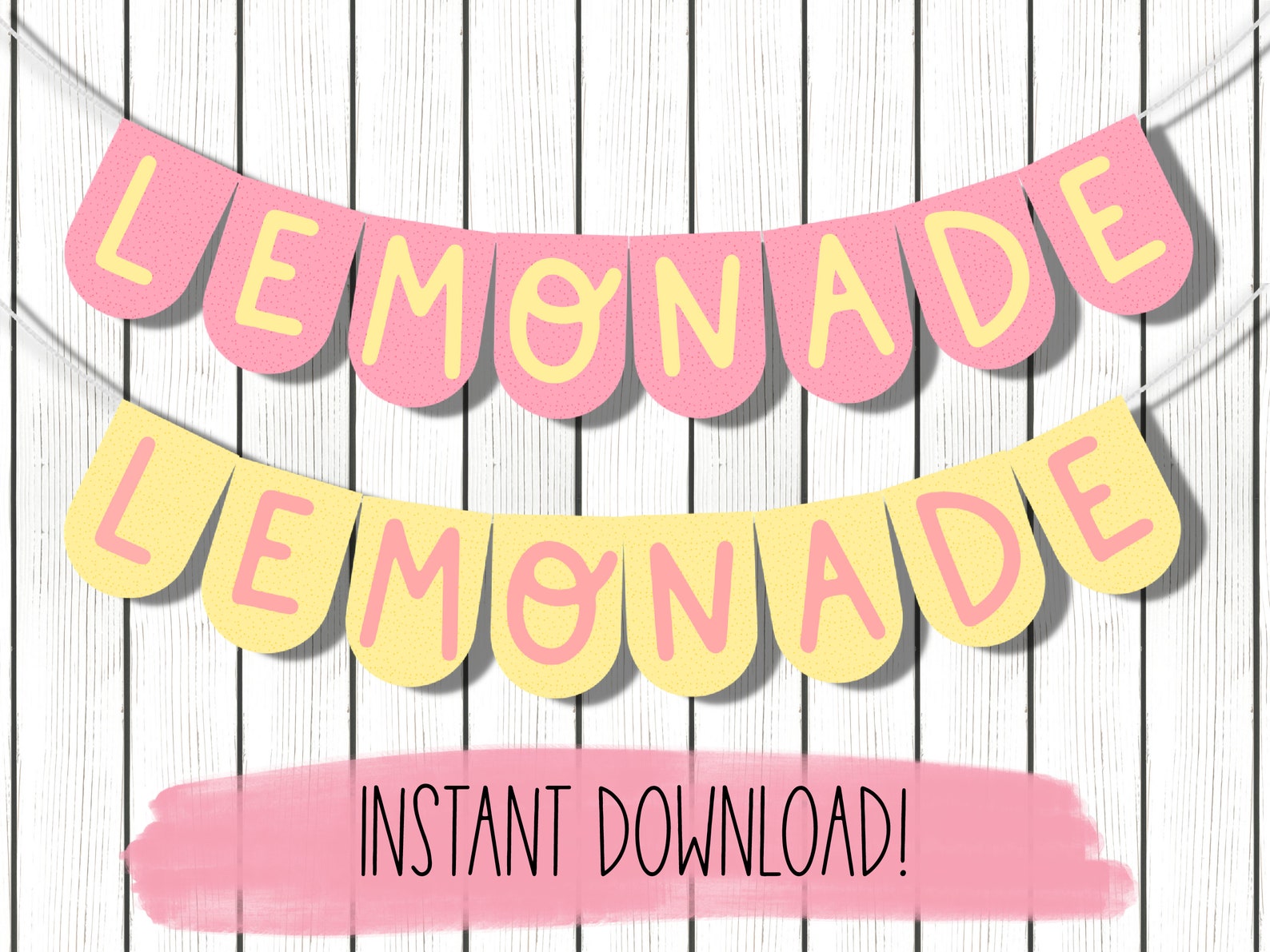 Printable Lemonade Stand Banner, Lemon Party Printable, Kids Summer Activity, DIY Lemonade Stand ...
