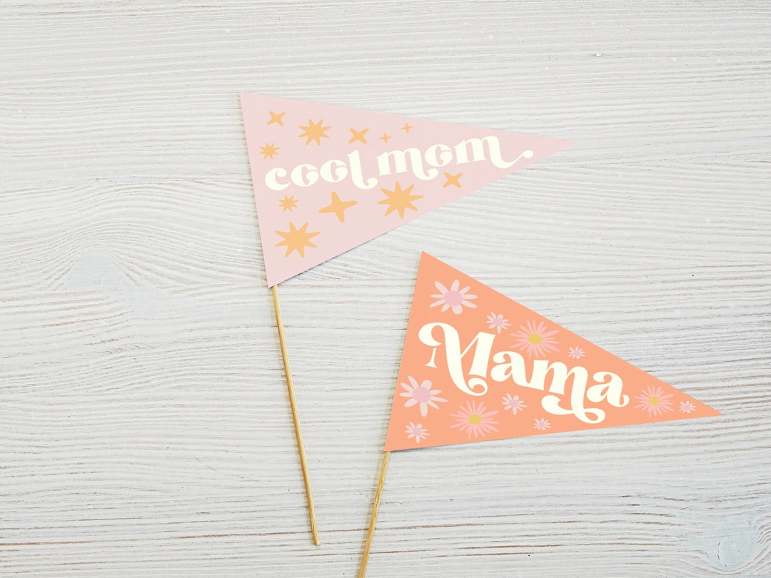 Mothers Day Printable Mothers Day Pennant Flags Pennant Flag Mothers ...