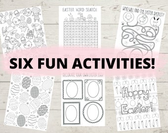Afdrukbare Paas kleurplaten / Afdrukbare Pasen Activiteit Pagina's / Kids Pasen Printables / Pasen Activiteit Voor Kinderen