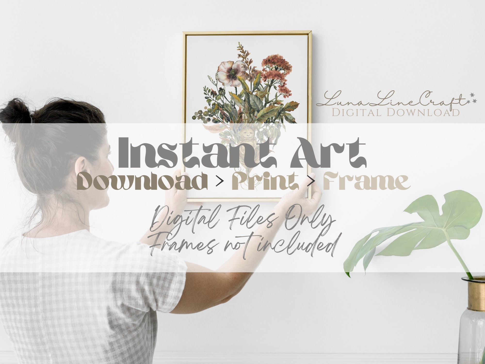 HP Inspirational Quote | Floral Pastel Watercolor Printable Wall Art ...