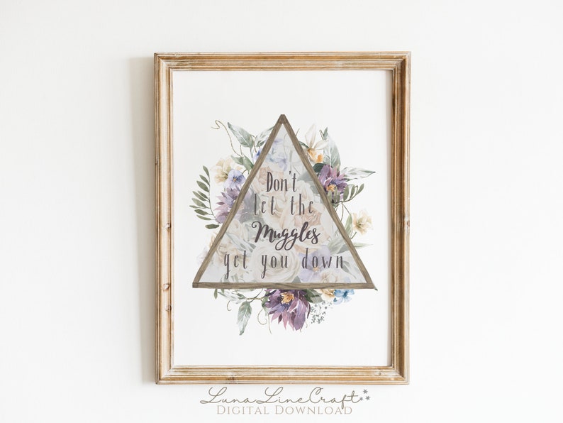 HP Inspirational Quote | Cottagecore Floral Watercolor Printable Wall ...