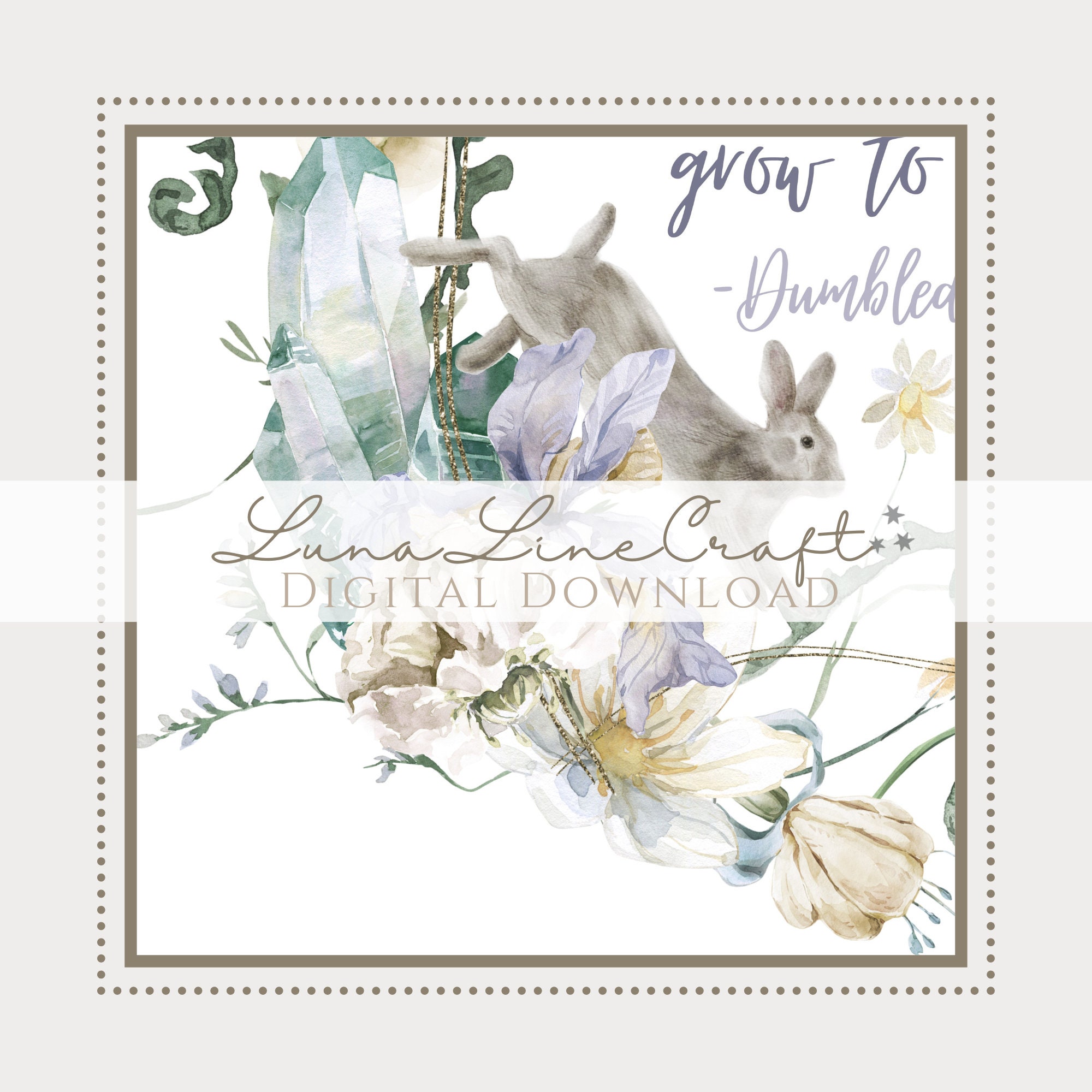 Set of Two HP Inspirational Quotes | Floral Pastel Watercolor Printable ...