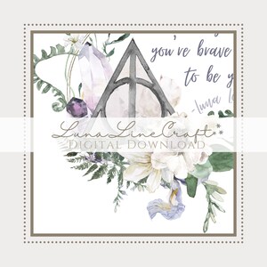 Set of Three HP Inspirational Quotes | Floral Pastel Watercolor ...