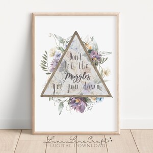 HP Inspirational Quote | Cottagecore Floral Watercolor Printable Wall ...