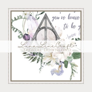 HP Luna Inspirational Quote | Floral Pastel Watercolor Printable Wall ...