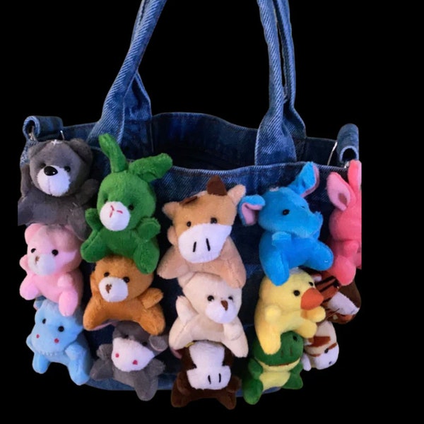 Mini stuffed animal bag