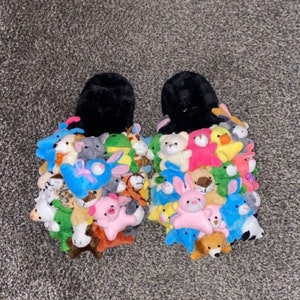 Stuffed animal slippers