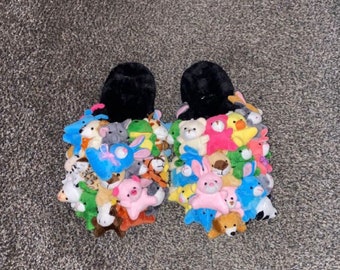 Stuffed animal slippers