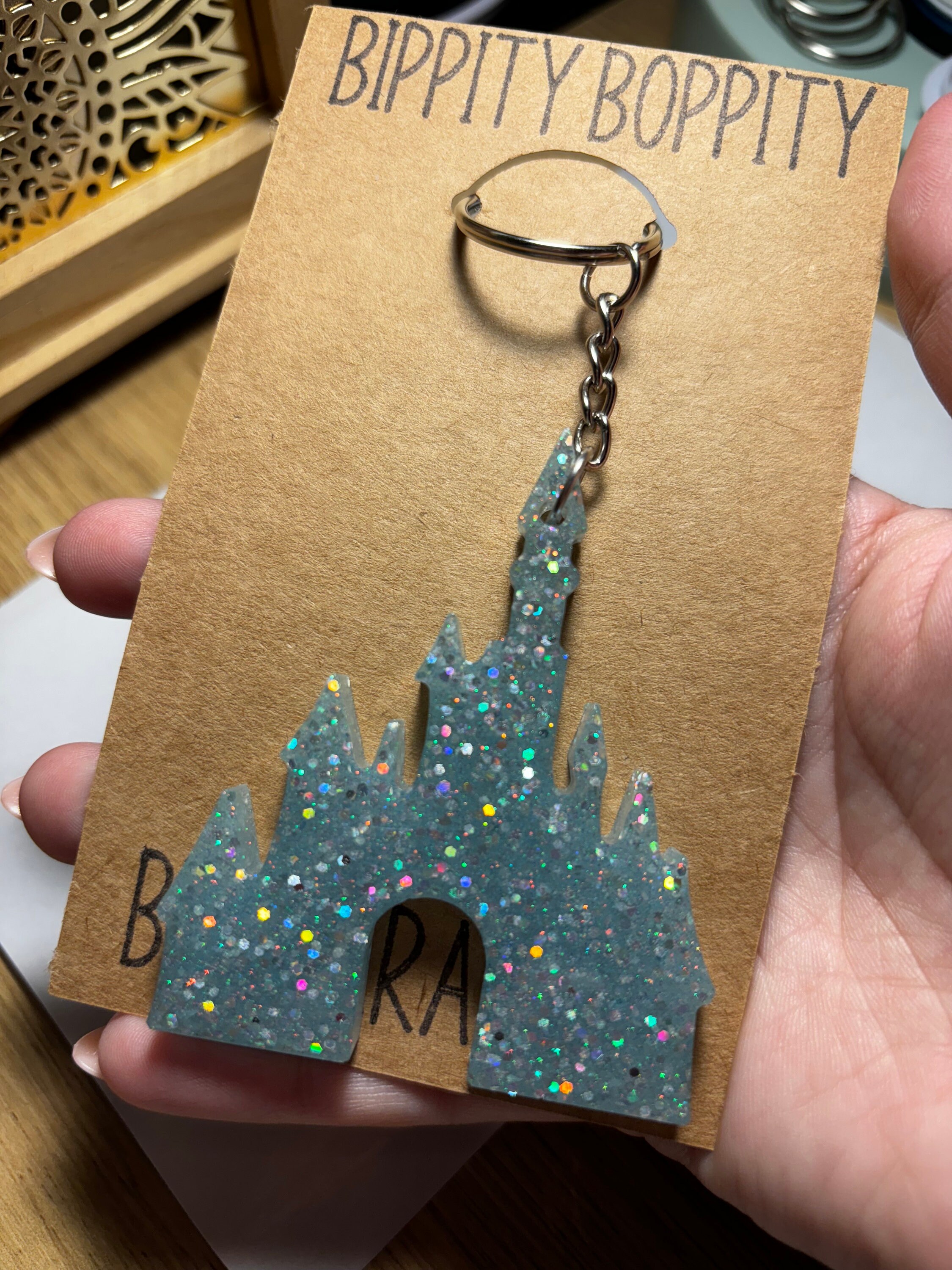 Castle Shaped Keychain - Etsy