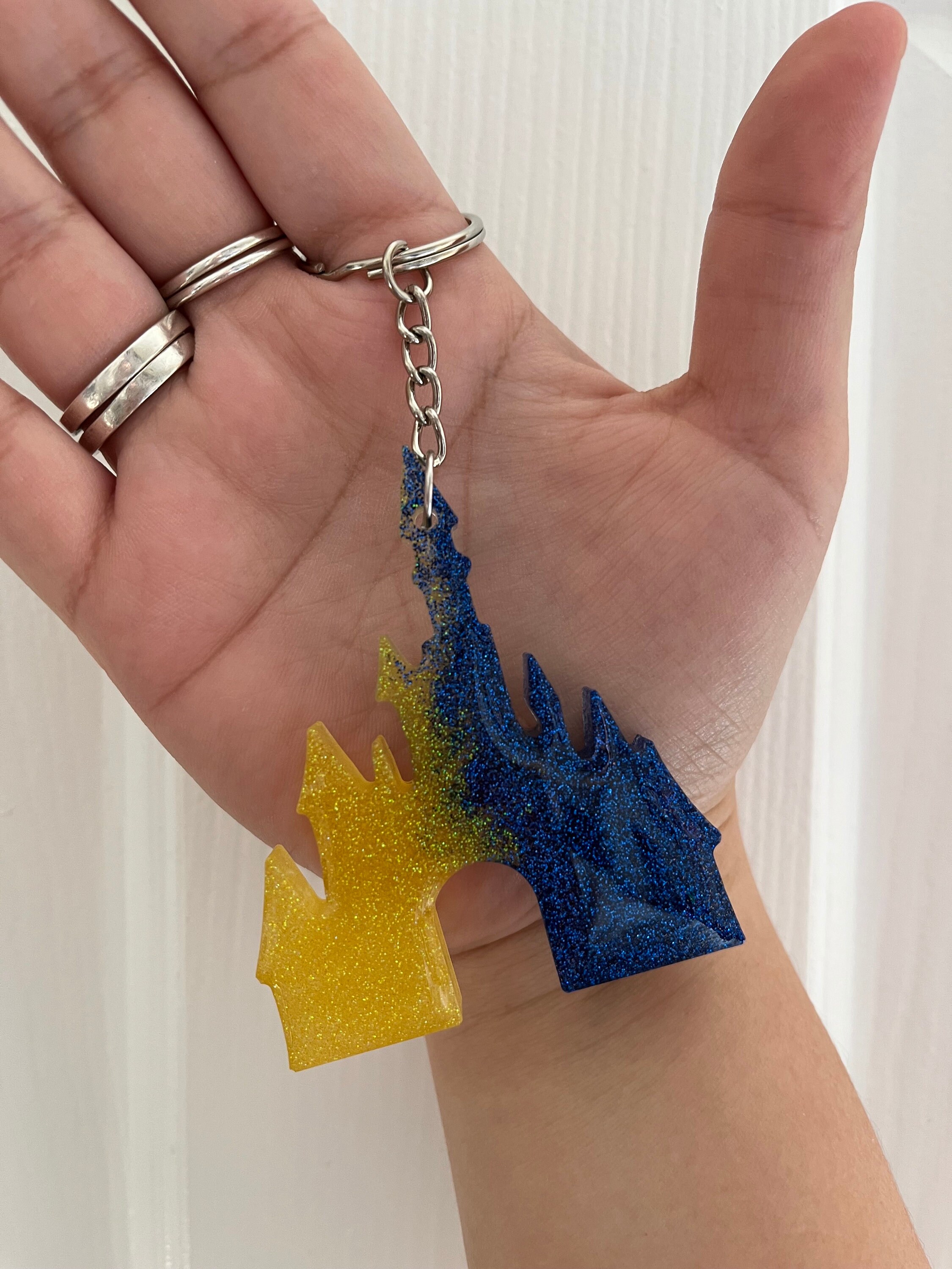 Castle Shaped Keychain - Etsy