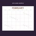 Blank Monthly Calendar Printable Blank Calendar Blank - Etsy