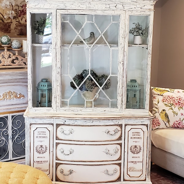 Shabby Chic Hutch Etsy
