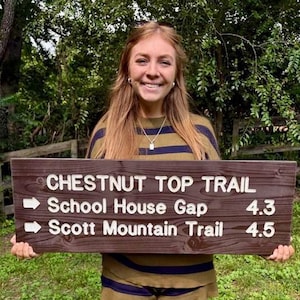 Trailhead signs, wooden sign, Smoky Mountains Trails, Hiker gifts, Fathers Day gift, Hiking Trails, wooden gifts, National Park Trail Sign