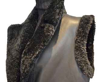 Reversible Sheepskin vest coat