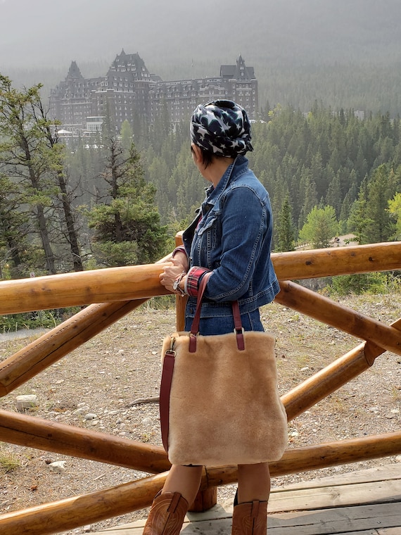 Sheepskin tote bag new arrivals