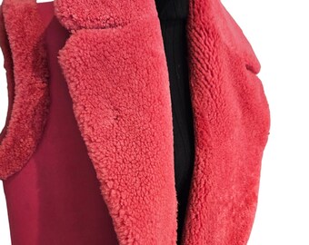 Reversible Sheepskin vest coat