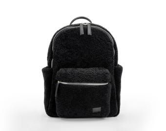 Sheepskin & leather  Backpack (Unisex)