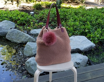 Sheepskin Reversible Tote Bag