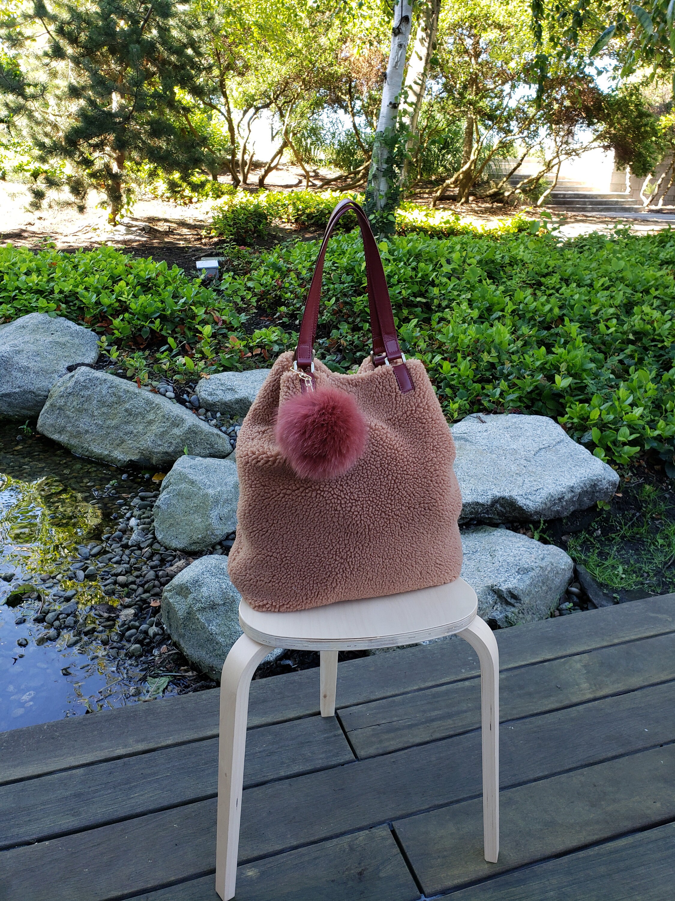 Sheepskin Reversible Tote Bag Etsy
