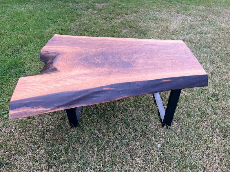 LIVE EDGE Coffee/dining Table UNIQUE Handmade Crotch Piece Etsy